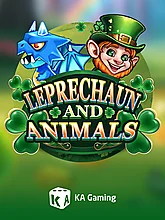 Leprechaun And Animals, Fish Hunter